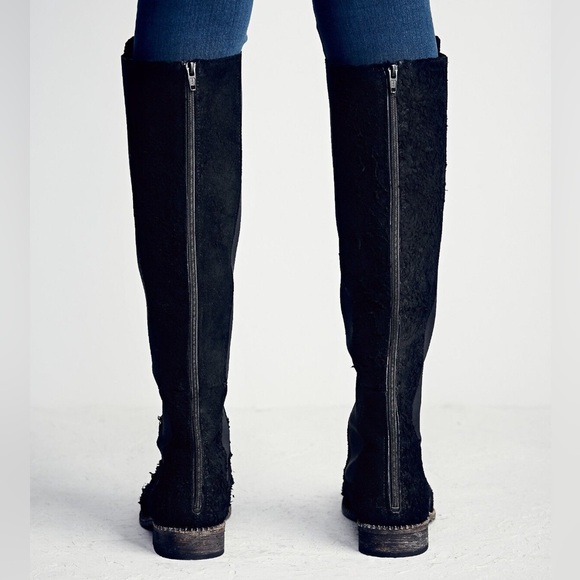 NWOB Free People Callow Black Knee High Boots - Picture 8 of 10
